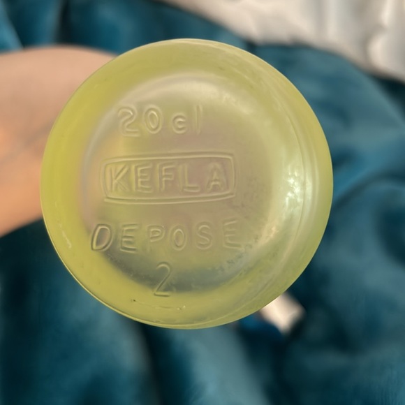 Vintage 20cl Kefla Depose Frosted Glass Bottle - Picture 4 of 8